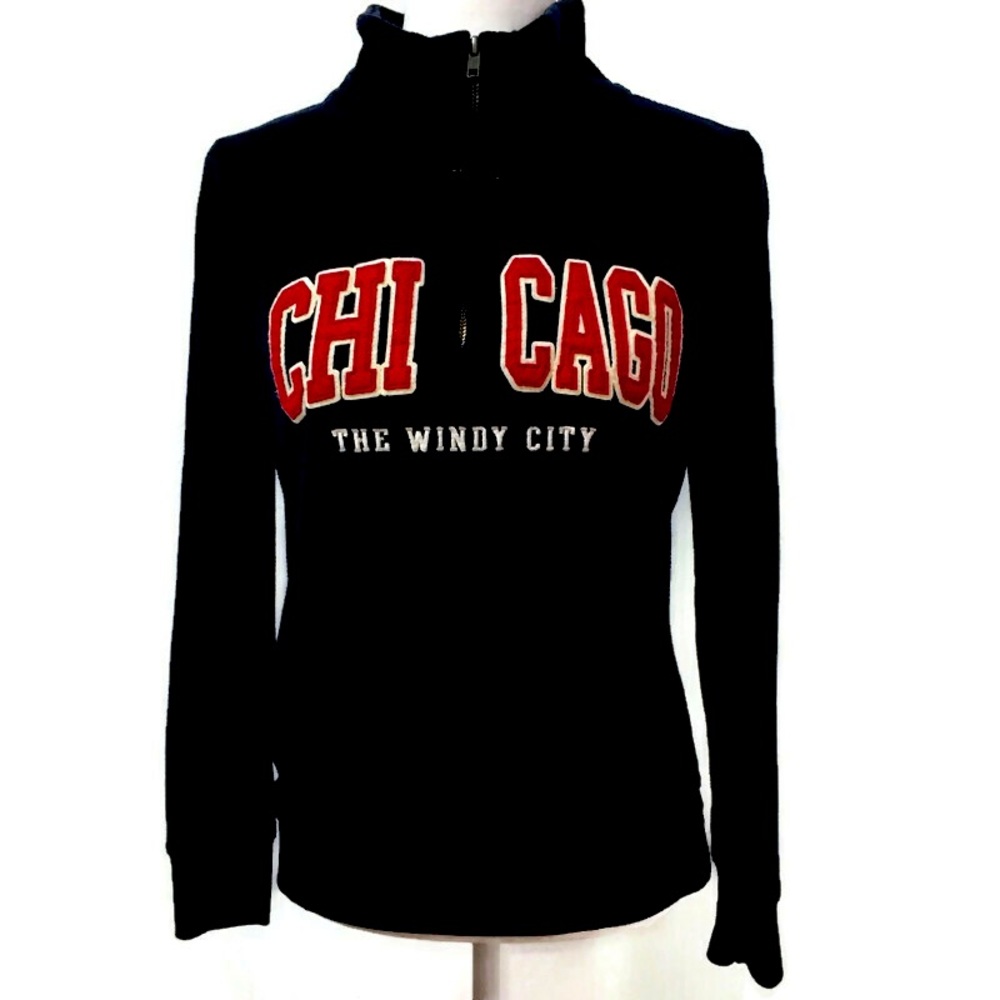 Women’s Pullover Chicago 1/4 Zip Fleece Sweater S